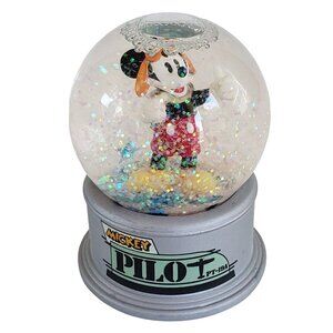 DISNEY Mickey Mouse Water Snow Globe Pilot Hand-Crafted Westland Giftware